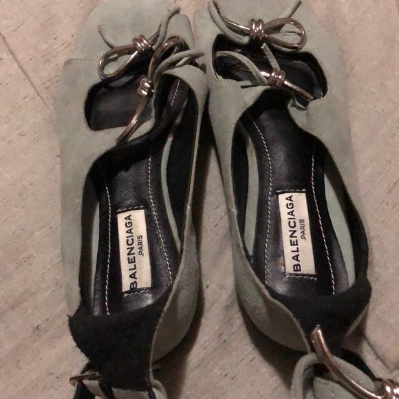 Balenciaga Hard To Find Cute Light Blue Sandals Size 36 but fits a Size 7 Small - Picture 14 of 15